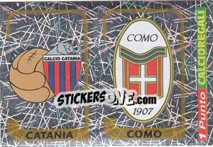 Sticker Scudetto Catania / Scudetto Como