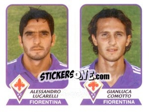 Sticker Lucarelli / Comotto - Calciatori 2003-2004 - Panini