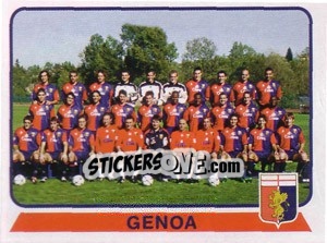 Sticker Squadra Genoa - Calciatori 2003-2004 - Panini
