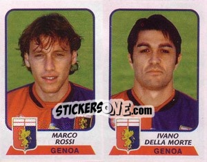 Cromo Rossi / della Morte - Calciatori 2003-2004 - Panini