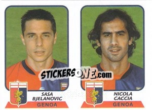 Sticker Bjelanovic / Caccia - Calciatori 2003-2004 - Panini