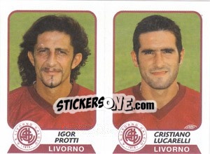 Sticker Protti / Lucarelli - Calciatori 2003-2004 - Panini