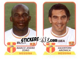 Sticker Zoro / Aronica - Calciatori 2003-2004 - Panini