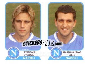 Sticker Pasino / Vieri - Calciatori 2003-2004 - Panini
