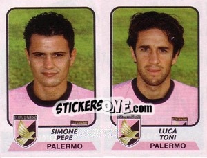 Sticker Pepe / Toni - Calciatori 2003-2004 - Panini