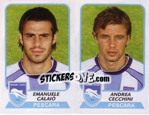 Sticker Calaiò / Cecchini - Calciatori 2003-2004 - Panini