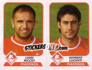 Sticker Riccio / Lucenti - Calciatori 2003-2004 - Panini