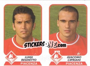 Sticker Beghetto / Cipriani - Calciatori 2003-2004 - Panini