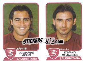 Sticker Perna / de Angelis - Calciatori 2003-2004 - Panini