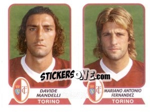 Sticker Mandelli / Fernandez - Calciatori 2003-2004 - Panini