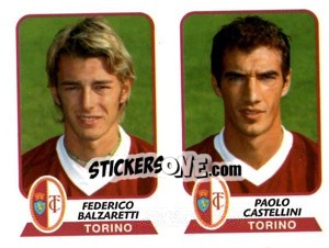 Sticker Balzaretti / Castellini - Calciatori 2003-2004 - Panini