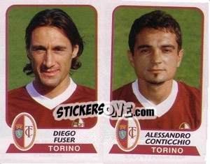 Sticker Fuser / Conticchio - Calciatori 2003-2004 n. 591 - Panini