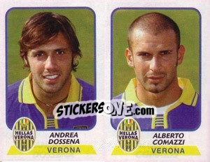 Sticker Dossena / Comazzi - Calciatori 2003-2004 - Panini