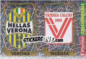 Figurina Scudetto Hellas Verona / Scudetto Vicenza - Calciatori 2003-2004 - Panini