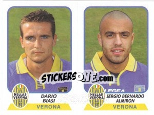 Sticker Biasi / Almiron - Calciatori 2003-2004 - Panini