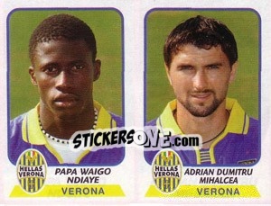 Sticker Ndiaye / Mihalcea - Calciatori 2003-2004 - Panini