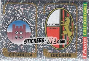 Cromo Scudetto Cittadella / Scudetto Lucchese