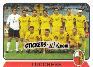 Cromo Squadra Lucchese - Calciatori 2003-2004 - Panini