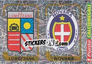 Sticker Scudetto Lumezzane / Scudetto Novara
