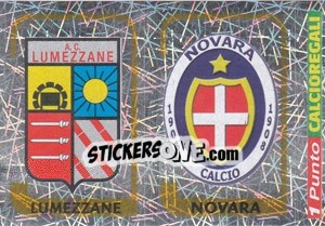 Sticker Scudetto Lumezzane / Scudetto Novara - Calciatori 2003-2004 n. 644 - Panini