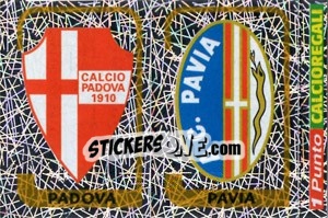 Sticker Scudetto Padova / Scudetto Pavia - Calciatori 2003-2004 - Panini