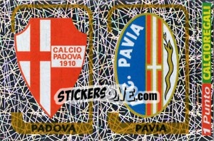 Sticker Scudetto Padova / Scudetto Pavia