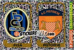 Sticker Scudetto Pisa / Scudetto Pistoiese