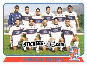 Cromo Squadra Sassari Torres - Calciatori 2003-2004 - Panini