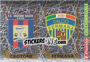 Sticker Scudetto Crotone / Scudetto Fermana