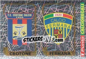 Figurina Scudetto Crotone / Scudetto Fermana - Calciatori 2003-2004 - Panini