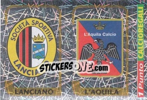 Sticker Scudetto Lanciano / Scudetto L'Aquila
