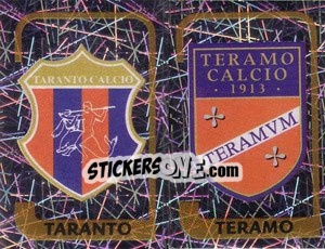 Sticker Scudetto Taranto / Scudetto Teramo - Calciatori 2003-2004 - Panini