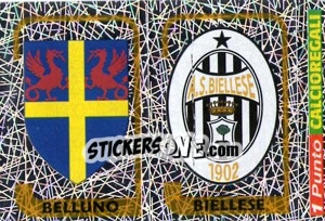 Sticker Scudetto Belluno / Scudetto Biellese - Calciatori 2003-2004 - Panini