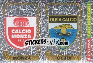 Sticker Scudetto Monza / Scudetto Olbia - Calciatori 2003-2004 n. 695 - Panini
