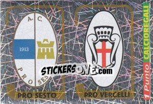 Sticker Scudetto Pro Sesto / Scudetto Pro Vercelli - Calciatori 2003-2004 - Panini