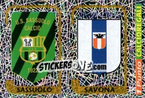 Figurina Scudetto Sassuolo / Scudetto Savona