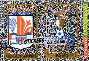 Sticker Scudetto Cuoio Pelli Cappiano R. / Scudetto Fano