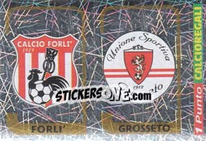 Figurina Scudetto Forli' / Scudetto Grosseto - Calciatori 2003-2004 - Panini