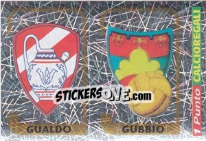 Sticker Scudetto Gualdo / Scudetto Gubbio - Calciatori 2003-2004 - Panini