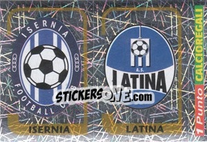 Sticker Scudetto Isernia / Scudetto Latina