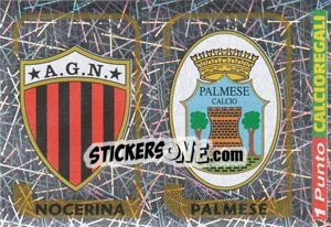 Sticker Scudetto Nocerina / Scudetto Palmese