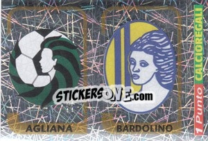 Sticker Scudetto Agliana / Scudetto Bardolino - Calciatori 2003-2004 - Panini