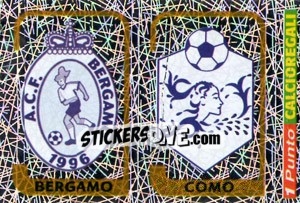 Sticker Scudetto Bergamo / Scudetto Como - Calciatori 2003-2004 n. 721 - Panini