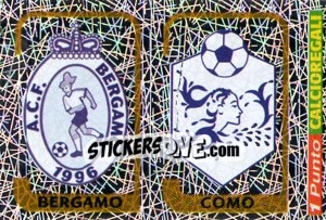 Sticker Scudetto Bergamo / Scudetto Como - Calciatori 2003-2004 - Panini