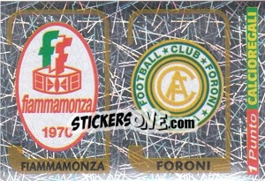 Cromo Scudetto Fiammamonza / Scudetto Foroni