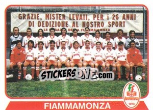 Figurina Squadra Fiammamonza