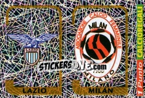 Sticker Scudetto Lazio / Scudetto Milan - Calciatori 2003-2004 - Panini