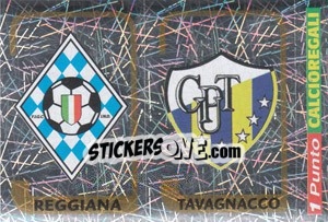 Sticker Scudetto Reggiana / Scudetto Tavagnacco - Calciatori 2003-2004 - Panini