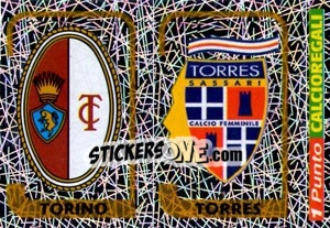 Sticker Scudetto Torino / Scudetto Torres