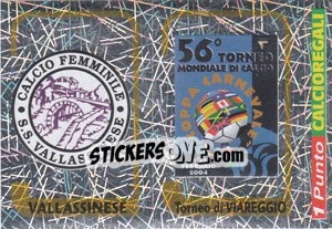 Sticker Scudetto Vallassinese / Torneo di VIAREGGIO - Calciatori 2003-2004 - Panini